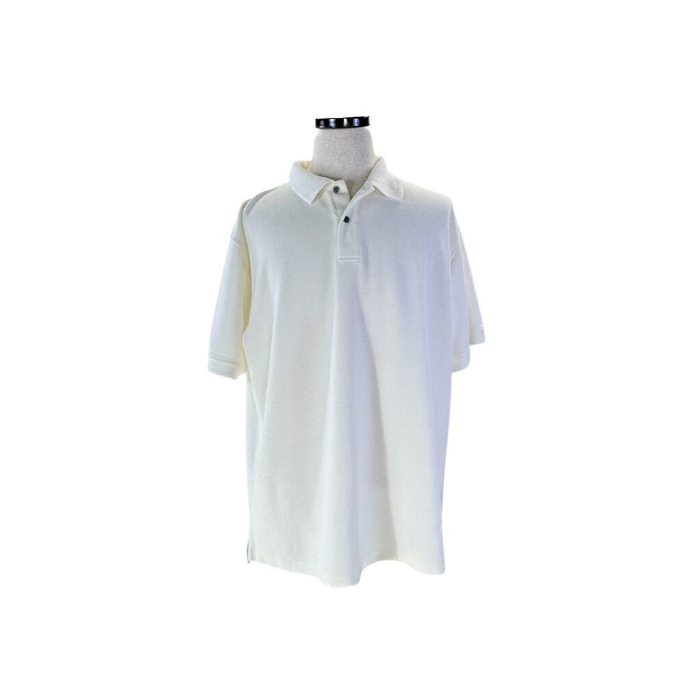 L.L.Bean Men's White Regular Wrinkle-Resistant Polo XL